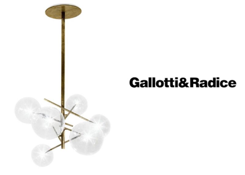 Bolle Ceiling Lamp by Gallotti & Radice
